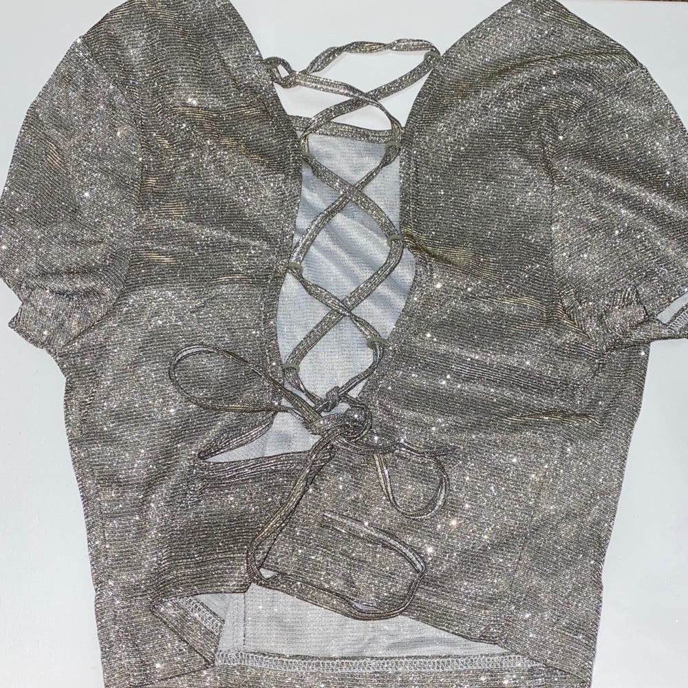 Sparkly top from fashion nova